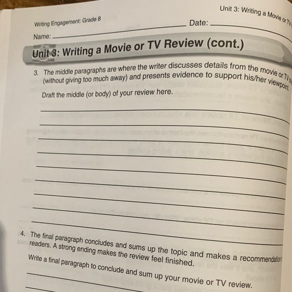 Writing Engagement Grade 8 Activity Book - Picture 7 of 8